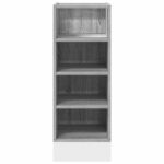 Armoire de plancher "Riga" sonoma gris 30x44,5x81,5 cm – Image 2