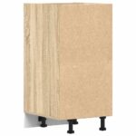 Armoire basse chêne sonoma 40x44,5x81,5 cm bois d’ingénierie – Image 4