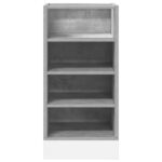 Armoire de plancher gris béton 40x44,5x81,5cm bois d’ingénierie – Image 2
