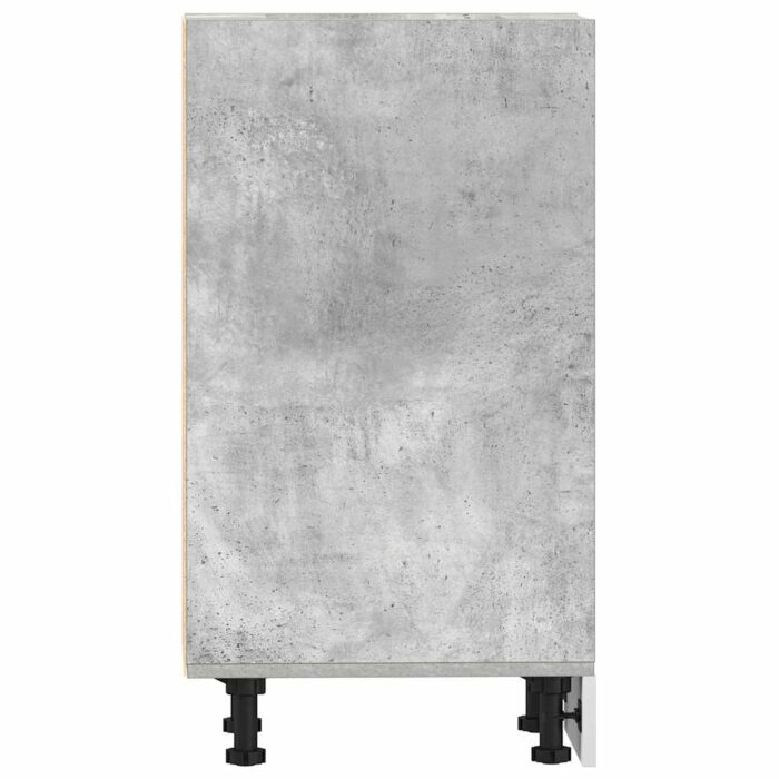 Armoire de plancher gris béton 40x44,5x81,5cm bois d’ingénierie – Image 3