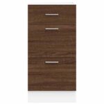 Armoire de plancher "Lyon" chêne marron 40x46x81,5cm – Image 2