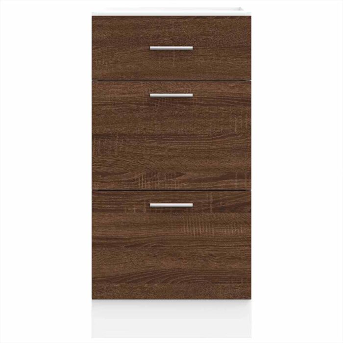 Armoire de plancher "Lyon" chêne marron 40x46x81,5cm – Image 2