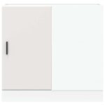 Meuble bas du lavabo "Lyon" blanc bois d'ingénierie – Image 3