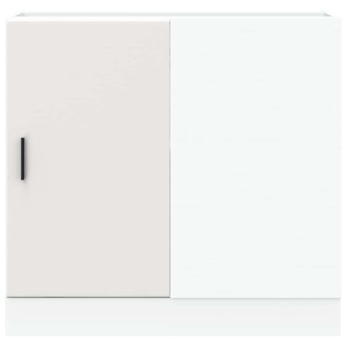 Meuble bas du lavabo "Lyon" blanc bois d'ingénierie – Image 3