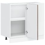 Meuble bas du lavabo chêne fumé bois d'ingénierie – Image 4