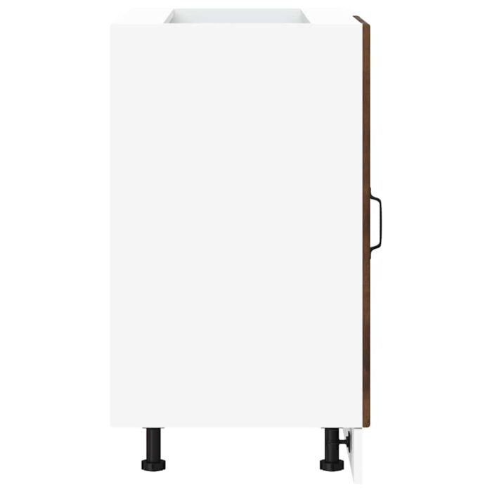 Meuble bas du lavabo chêne fumé bois d'ingénierie – Image 5