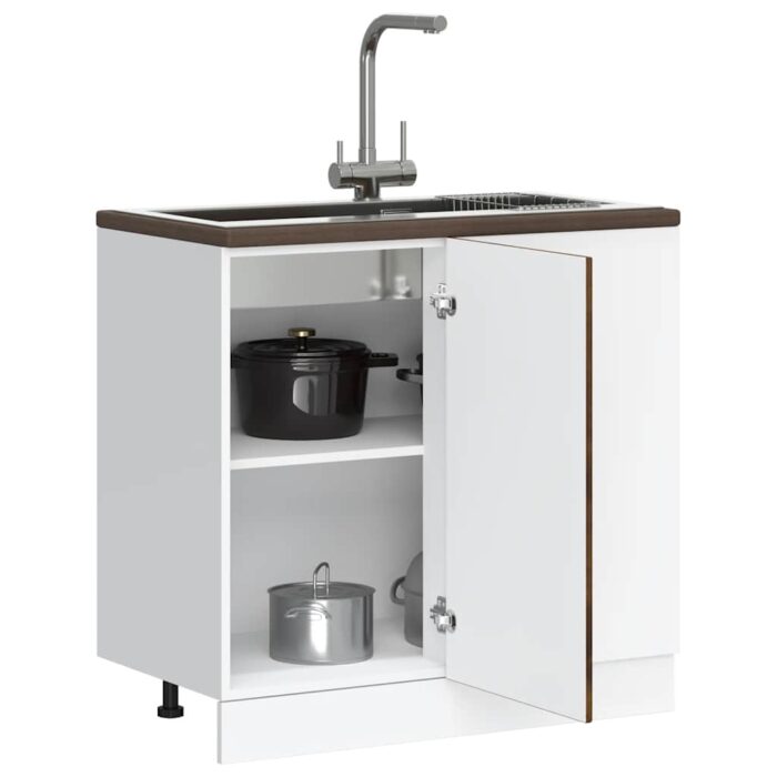 VXL8721158426390_m_en_hd_1.jpg Meuble bas du lavabo chêne fumé bois d'ingénierie – Image 1