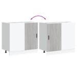 Meuble bas du lavabo "Lyon" sonoma gris bois d'ingénierie – Image 7