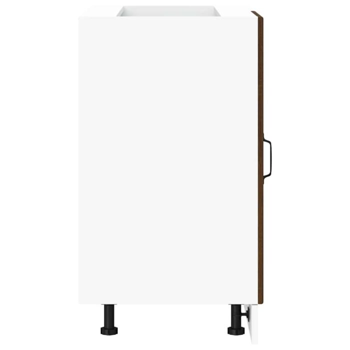 Meuble bas du lavabo "Lyon" chêne marron bois d'ingénierie – Image 5