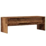 Meuble TV vieux bois 120x40x40 cm bois d'ingénierie – Image 4