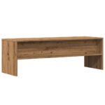 Meuble TV chêne artisanal 120x40x40 cm bois d'ingénierie – Image 4