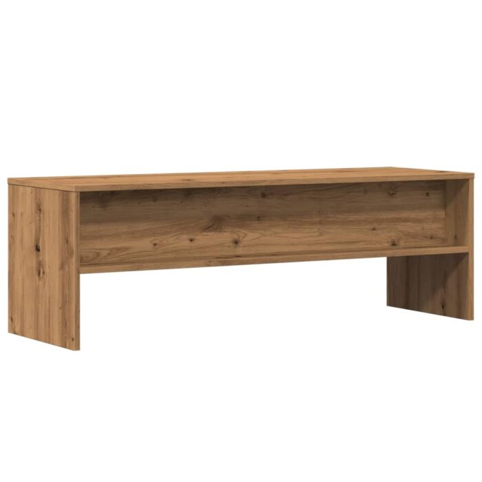 Meuble TV chêne artisanal 120x40x40 cm bois d'ingénierie – Image 4