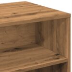Meuble TV chêne artisanal 120x40x40 cm bois d'ingénierie – Image 5