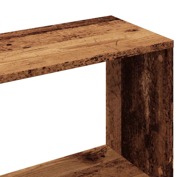 Bibliothèque vieux bois 80x24x96 cm bois d'ingénierie – Image 5