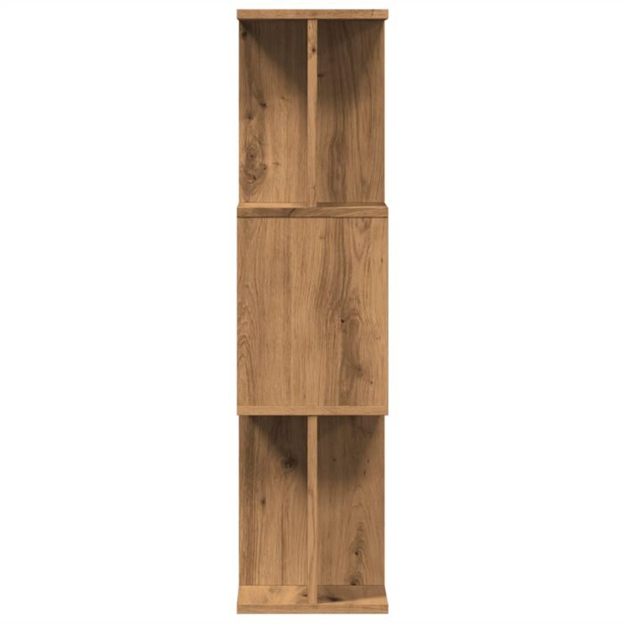 Bibliothèque chêne artisanal 80x24x96 cm bois d'ingénierie – Image 3