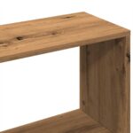 Bibliothèque chêne artisanal 80x24x96 cm bois d'ingénierie – Image 5