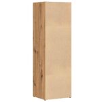 Bibliothèque chêne artisanal 36x30x114 cm bois d'ingénierie – Image 5