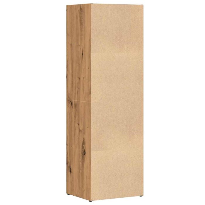 Bibliothèque chêne artisanal 36x30x114 cm bois d'ingénierie – Image 5