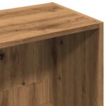 Bibliothèque chêne artisanal 36x30x114 cm bois d'ingénierie – Image 7