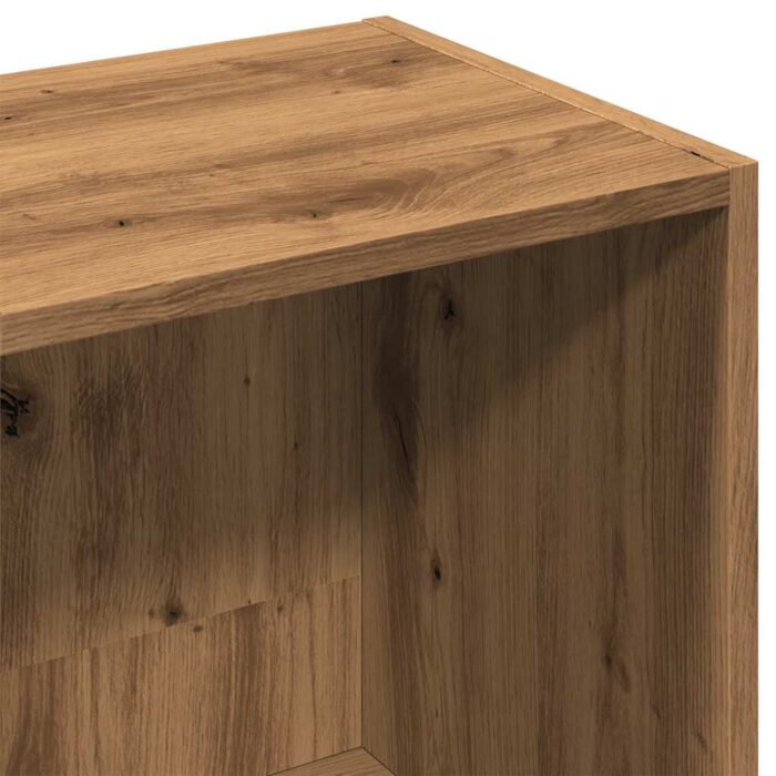 Bibliothèque chêne artisanal 36x30x114 cm bois d'ingénierie – Image 7