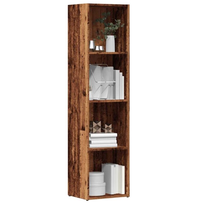 VXL8721158433817_m_en_hd_1.jpg Bibliothèque vieux bois 36x30x143 cm Bois d'ingénierie – Image 1