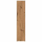 Bibliothèque chêne artisanal 36x30x143 cm bois d'ingénierie – Image 4