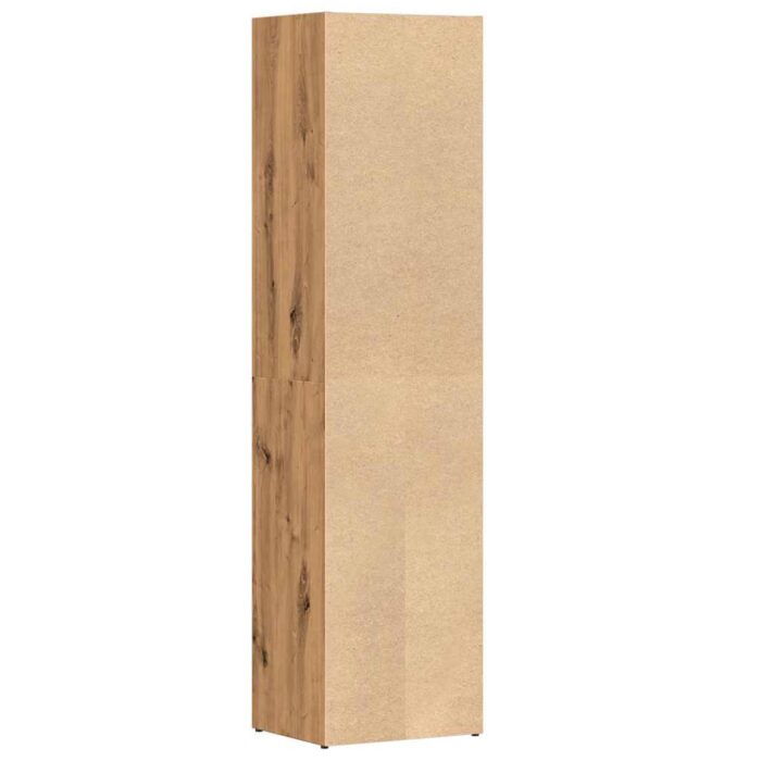 Bibliothèque chêne artisanal 36x30x143 cm bois d'ingénierie – Image 5