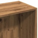 Bibliothèque chêne artisanal 36x30x143 cm bois d'ingénierie – Image 7