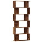 Bibliothèque vieux bois 80x24x192 cm bois d'ingénierie – Image 4