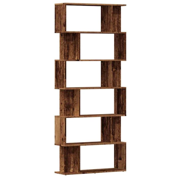 Bibliothèque vieux bois 80x24x192 cm bois d'ingénierie – Image 4