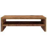 Support de moniteur vieux bois 42 x 24 x 13cm bois d'ingénierie – Image 3