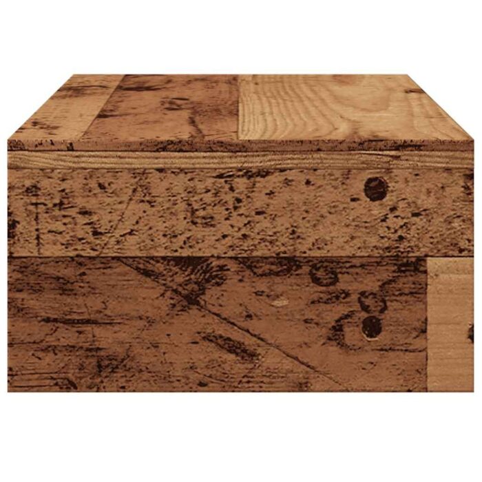 Support de moniteur vieux bois 42 x 24 x 13cm bois d'ingénierie – Image 4