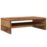 Support de moniteur vieux bois 42 x 24 x 13cm bois d'ingénierie – Image 5