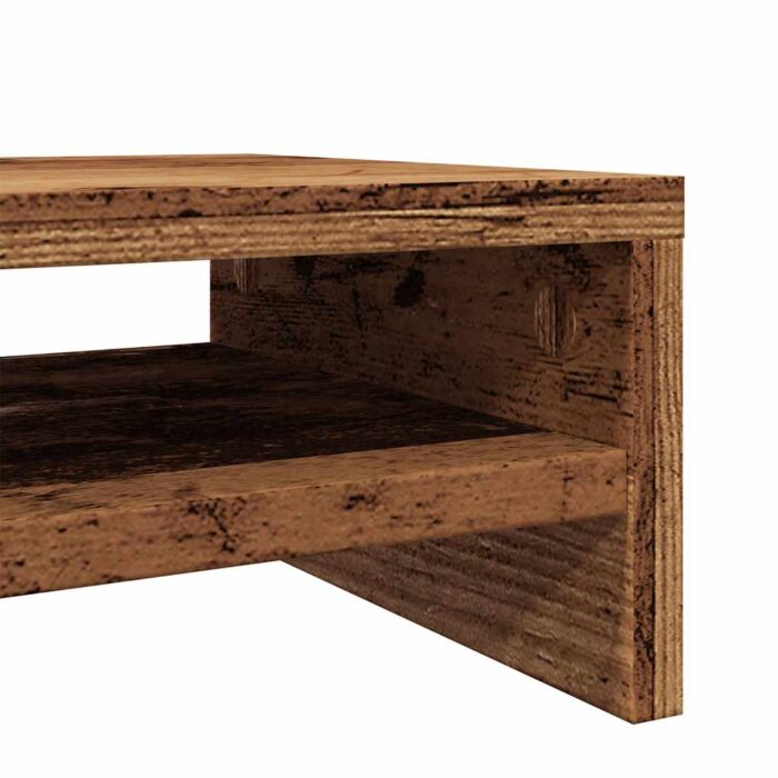 Support de moniteur vieux bois 42 x 24 x 13cm bois d'ingénierie – Image 6