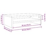 Support de moniteur vieux bois 42 x 24 x 13cm bois d'ingénierie – Image 8