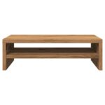 Support de moniteur chêne artisanal 42x24x13 cm bois ingénierie – Image 3