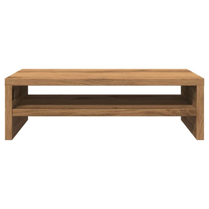 Support de moniteur chêne artisanal 42x24x13 cm bois ingénierie – Image 3