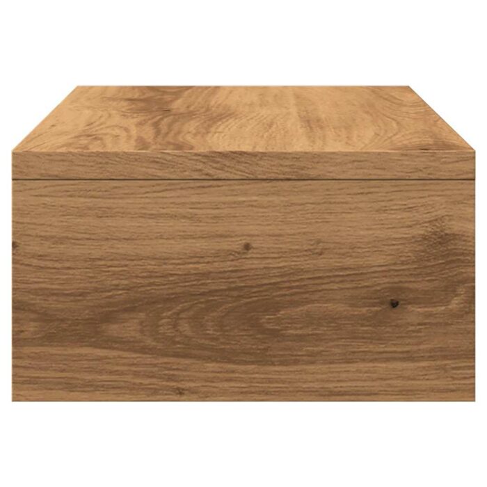 Support de moniteur chêne artisanal 42x24x13 cm bois ingénierie – Image 4