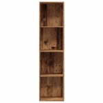 Bibliothèque/Meuble TV vieux bois 36x30x143cm bois d'ingénierie – Image 2