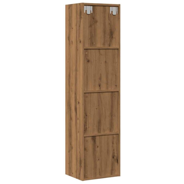 Bibliothèque/Meuble TV chêne artisanal 36x30x143 cm – Image 4