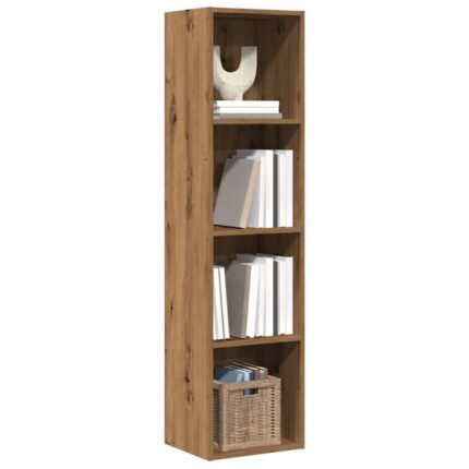 Bibliothèque/Meuble TV chêne artisanal 36x30x143 cm