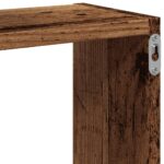 Étagère murale en forme de cube vieux bois bois d'ingénierie – Image 6