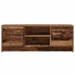 Meuble TV vieux bois 102x30x37,5 cm bois d'ingénierie – Image 2