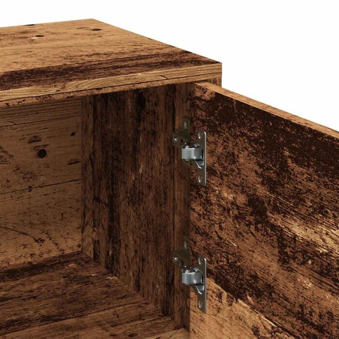 Meuble TV vieux bois 102x30x37,5 cm bois d'ingénierie – Image 6