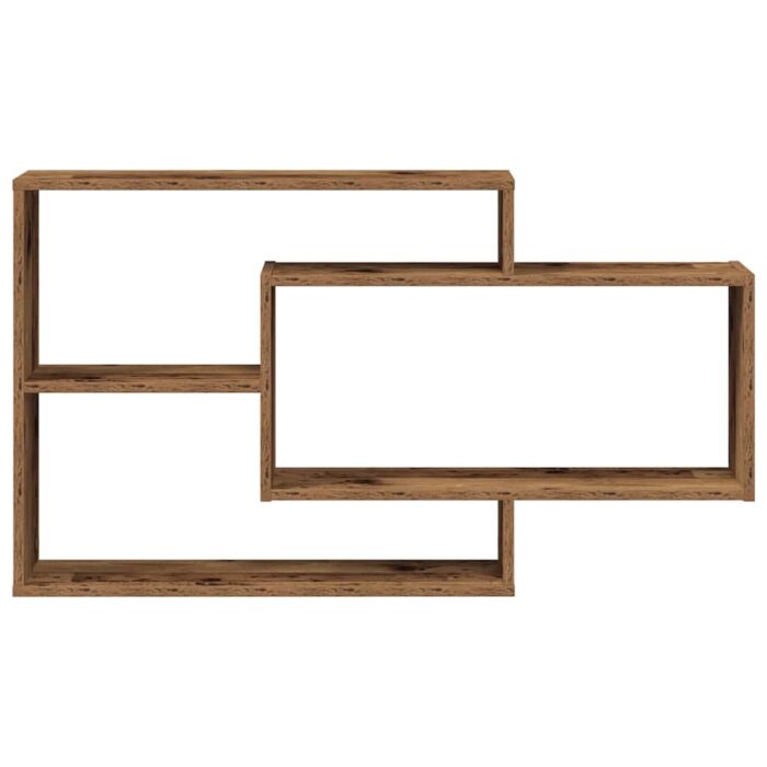 Étagère murale vieux bois 104x20x58,5 cm bois d'ingénierie – Image 2