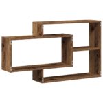Étagère murale vieux bois 104x20x58,5 cm bois d'ingénierie – Image 4