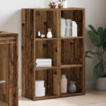 Bibliothèque/Buffet vieux bois 66x30x98 cm bois d'ingénierie – Image 2
