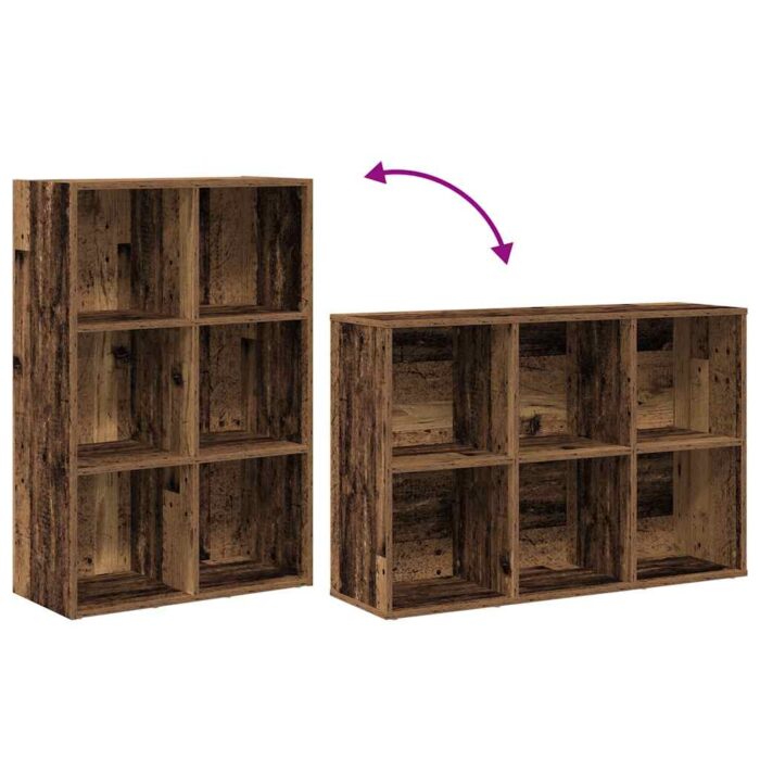 VXL8721158434210_g_en_hd_6.jpg Bibliothèque/Buffet vieux bois 66x30x98 cm bois d'ingénierie – Image 6