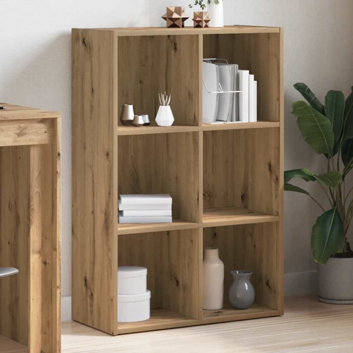 Bibliothèque/Buffet chêne artisanal 66x30x98 cm bois ingénierie – Image 2