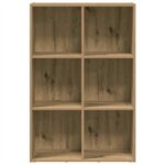 Bibliothèque/Buffet chêne artisanal 66x30x98 cm bois ingénierie – Image 3